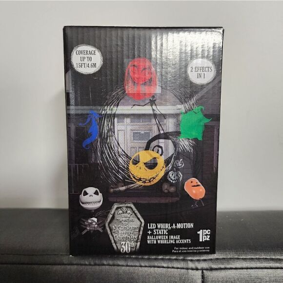 Nightmare Before Christmas LED Whirl A Motion Light Show Projector Light - Picture 1 of 5